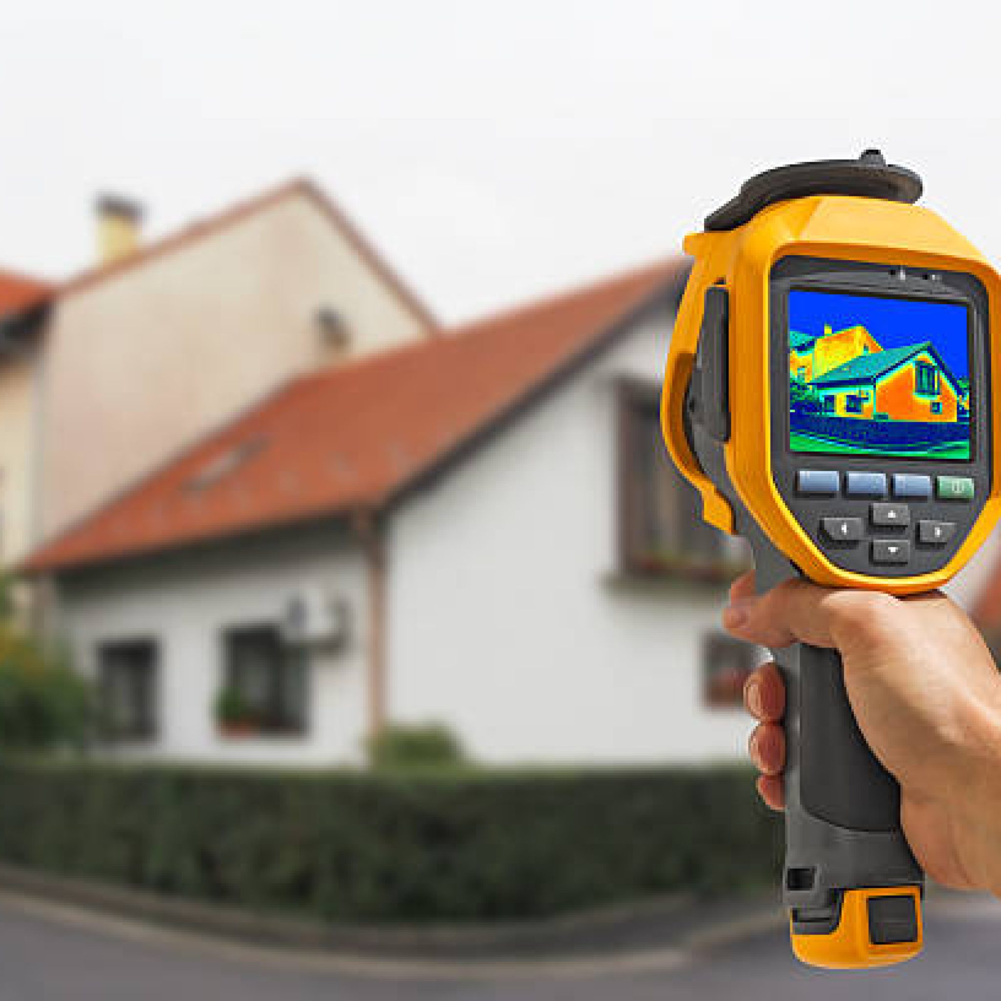Recording Heat Loss at the House With Infrared Thermal Camera